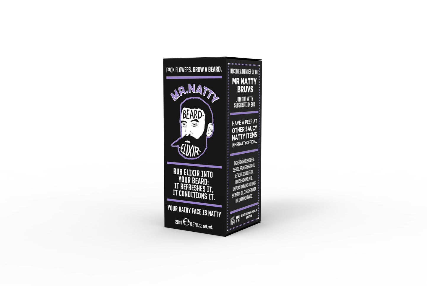 Mr. Natty Original Beard Elixir – Now Available in an EVEN LARGER Bottle! Exclusively for USA 🇺🇸 Customers